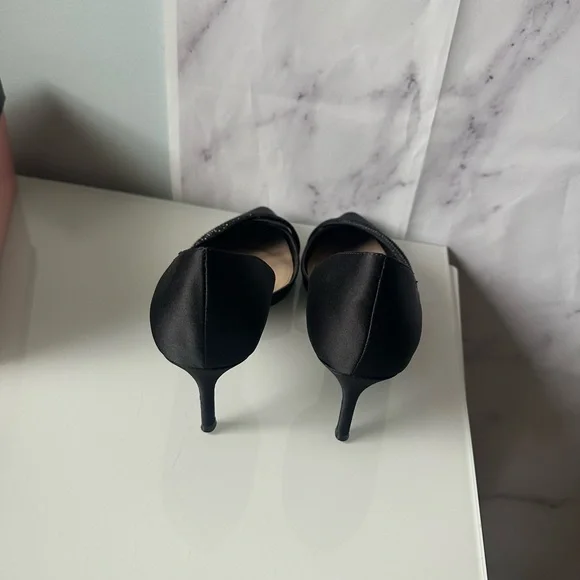 NINA - NEVIN LS BLACK LUSTER HEELS RHINESTONE DETAIL WOMENS SIZE 11 NEW IN BOX - Picture 8 of 8